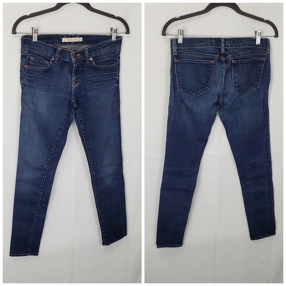J BRAND 910 DKV Low-Rise Skinny Jeans Size 25 ~ Form-fitting Casual Streetwear - Picture 2 of 10